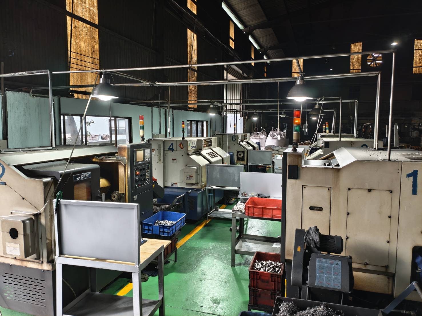 Dây chuyền tiện phay CNC nội bộ